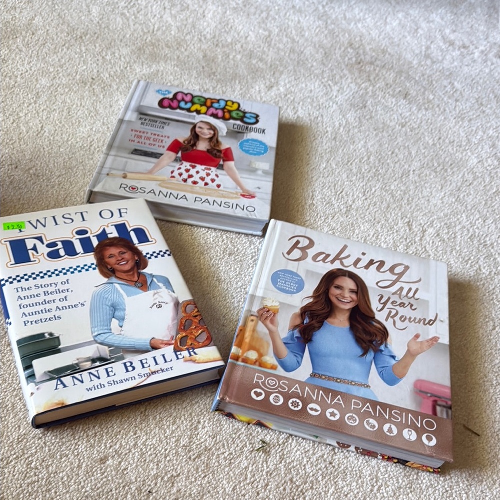 White and Blue Kitchen Cookbook Collection
